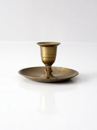 vintage brass chamberstick candleholder