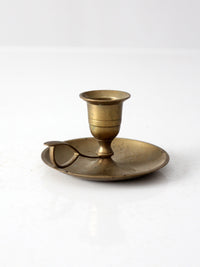vintage brass chamberstick candleholder