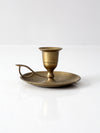 vintage brass chamberstick candleholder