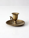 vintage brass chamberstick candleholder