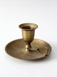 vintage brass chamberstick candleholder