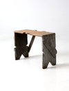 antique primitive bench stool