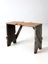 antique primitive bench stool