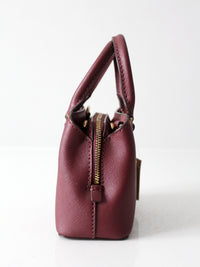 Michael Kors Savannah mini satchel in merlot Saffiano leather
