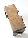antique primitive bench stool