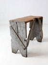 antique primitive bench stool