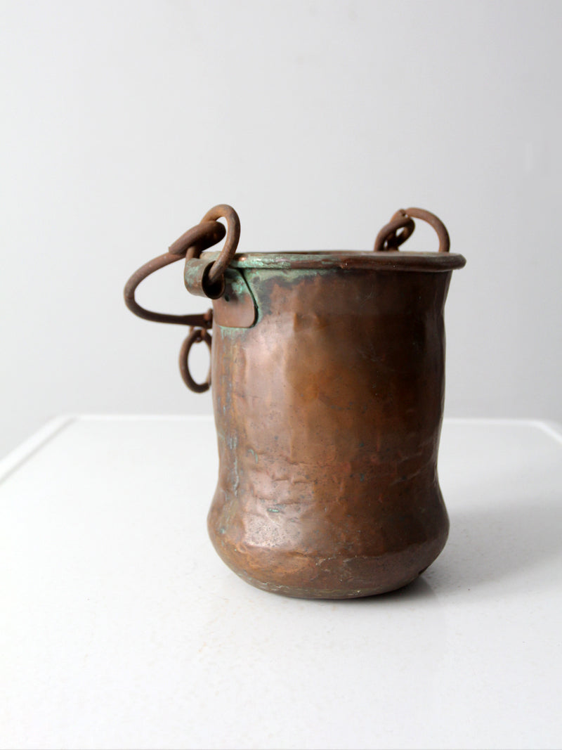 antique copper kettle