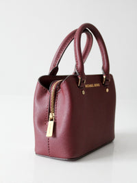 Michael Kors Savannah mini satchel in merlot Saffiano leather