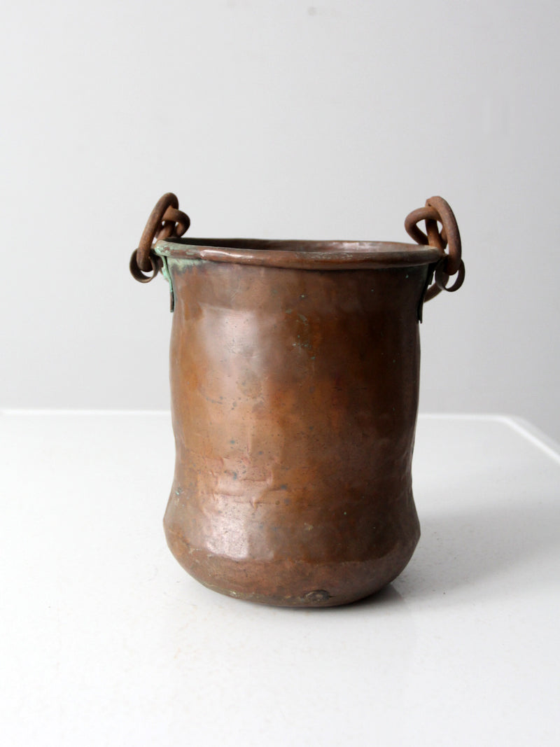 antique copper kettle