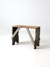 antique primitive bench stool