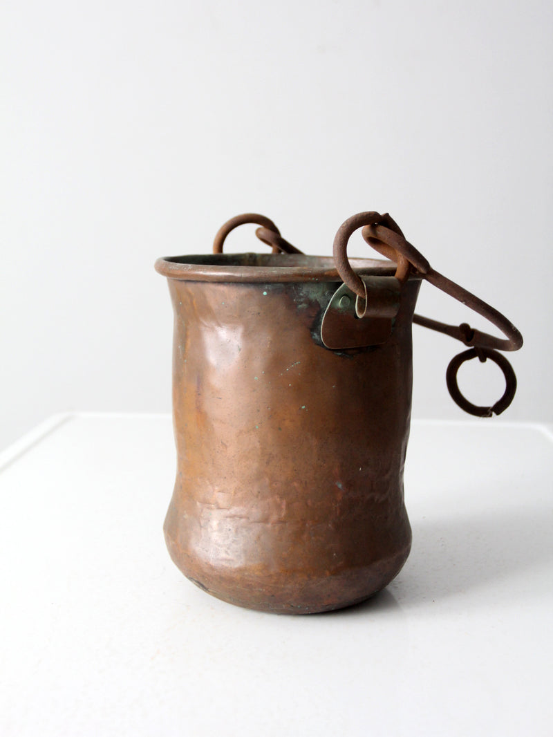 antique copper kettle