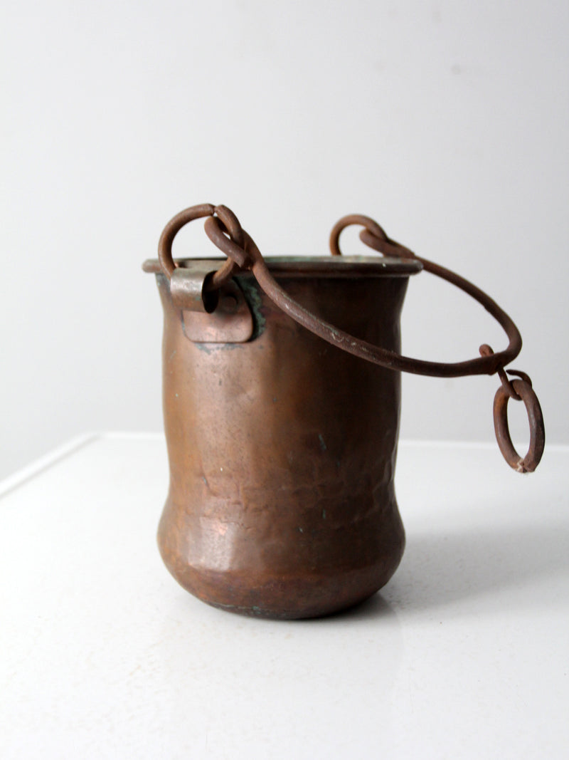 antique copper kettle