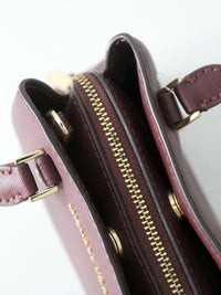 Michael Kors Savannah mini satchel in merlot Saffiano leather