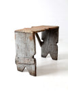 antique primitive bench stool