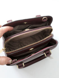 Michael Kors Savannah mini satchel in merlot Saffiano leather