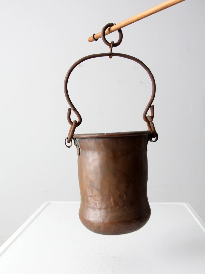 antique copper kettle