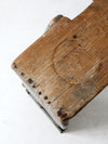 antique primitive bench stool