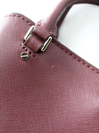 Michael Kors Savannah mini satchel in merlot Saffiano leather
