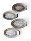 mid century sizzler plates set of 4