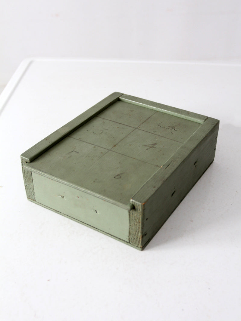 antique wooden number game