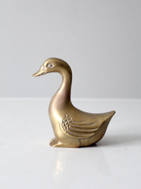 mid-century brass bird figurine