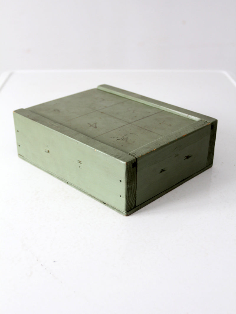 antique wooden number game