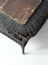 antique wicker library table