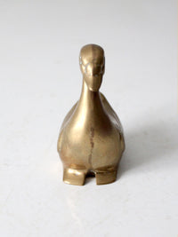 mid-century brass bird figurine
