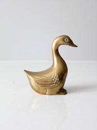mid-century brass bird figurine