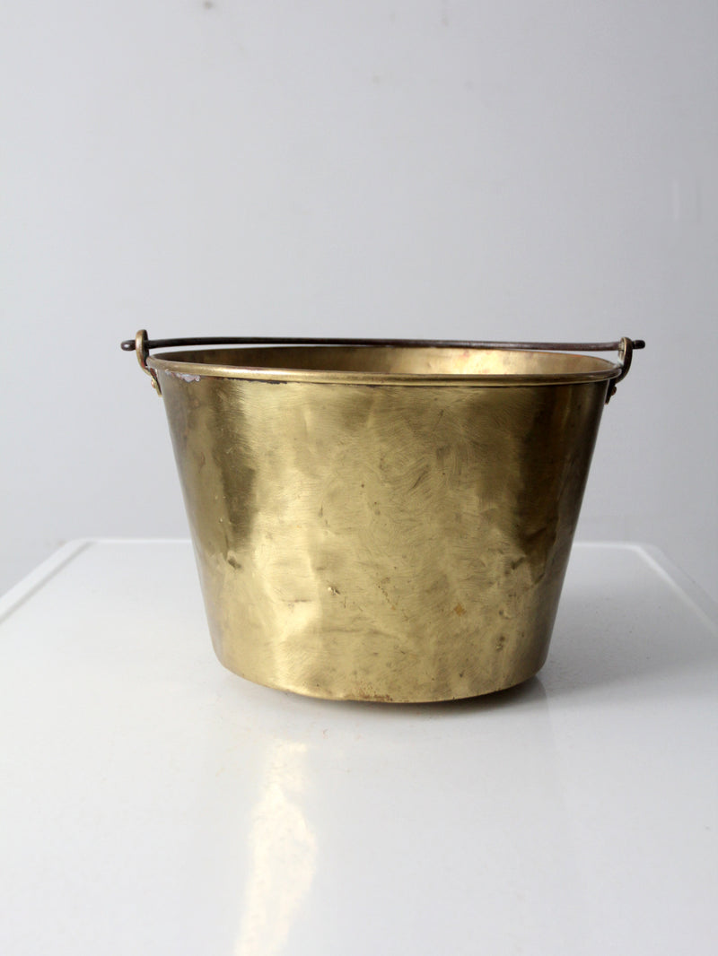 antique brass kettle