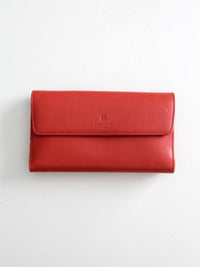 Kate Spade red leather wallet with original box