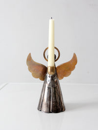 vintage angel candlestick holder