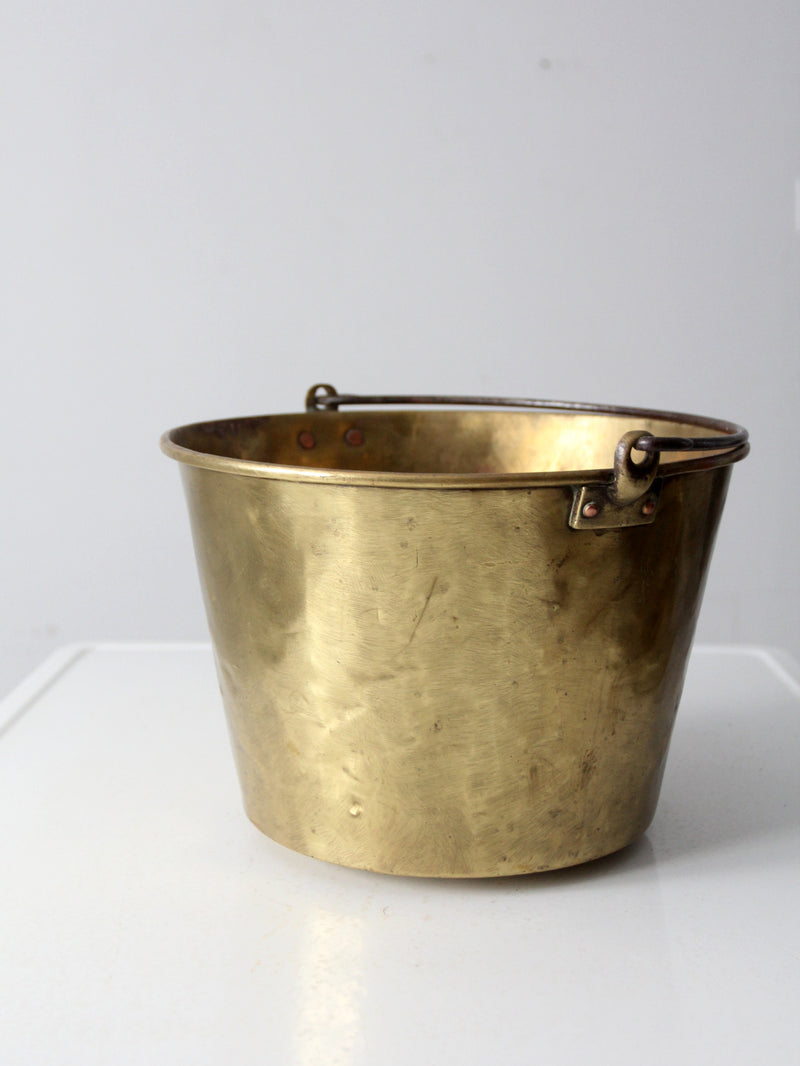 antique brass kettle