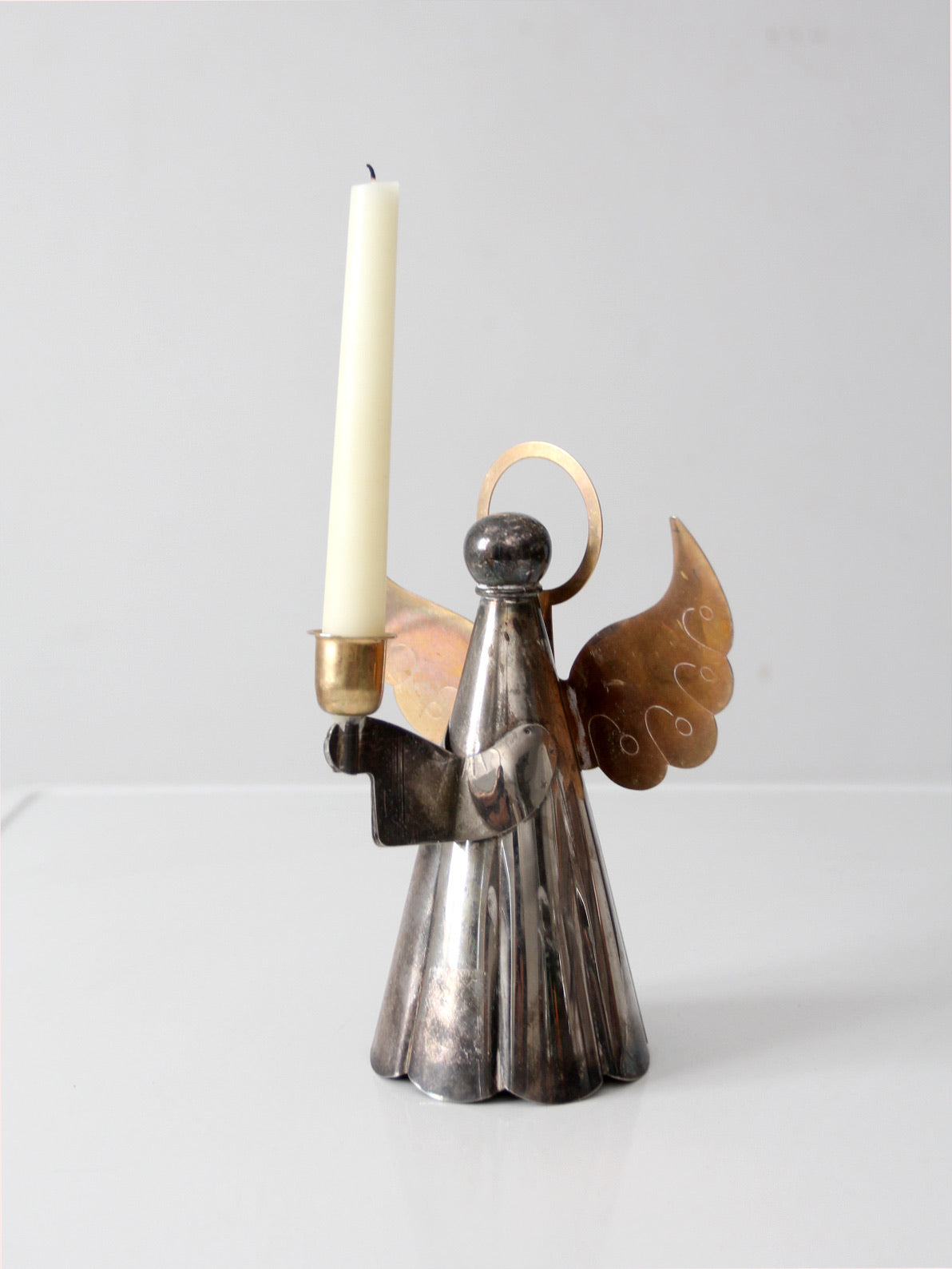 vintage angel candlestick holder