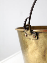 antique brass kettle