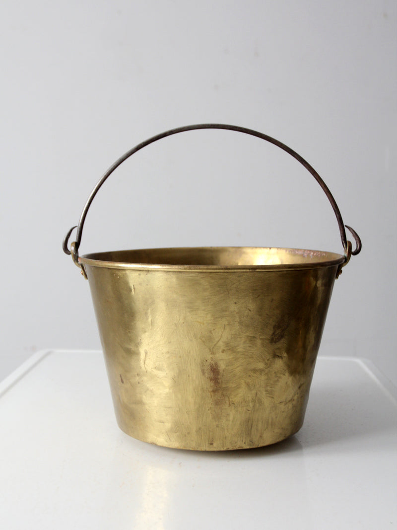 antique brass kettle