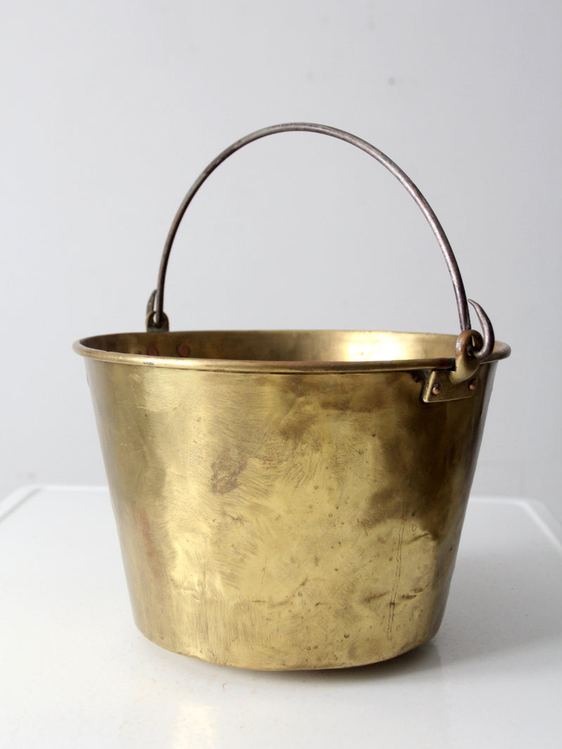 antique brass kettle