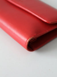 Kate Spade red leather wallet with original box