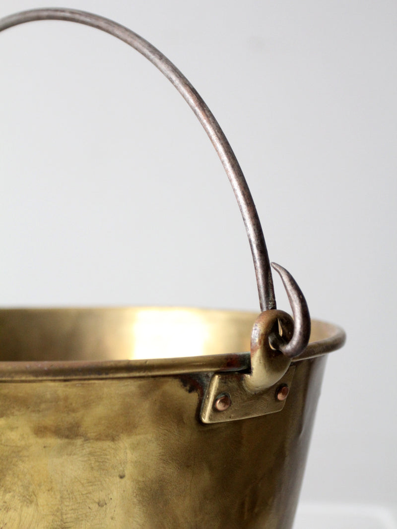 antique brass kettle