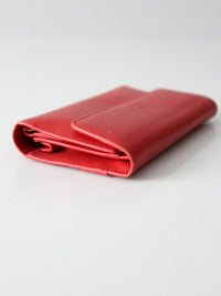 Kate Spade red leather wallet with original box