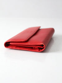 Kate Spade red leather wallet with original box