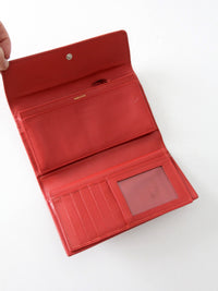 Kate Spade red leather wallet with original box