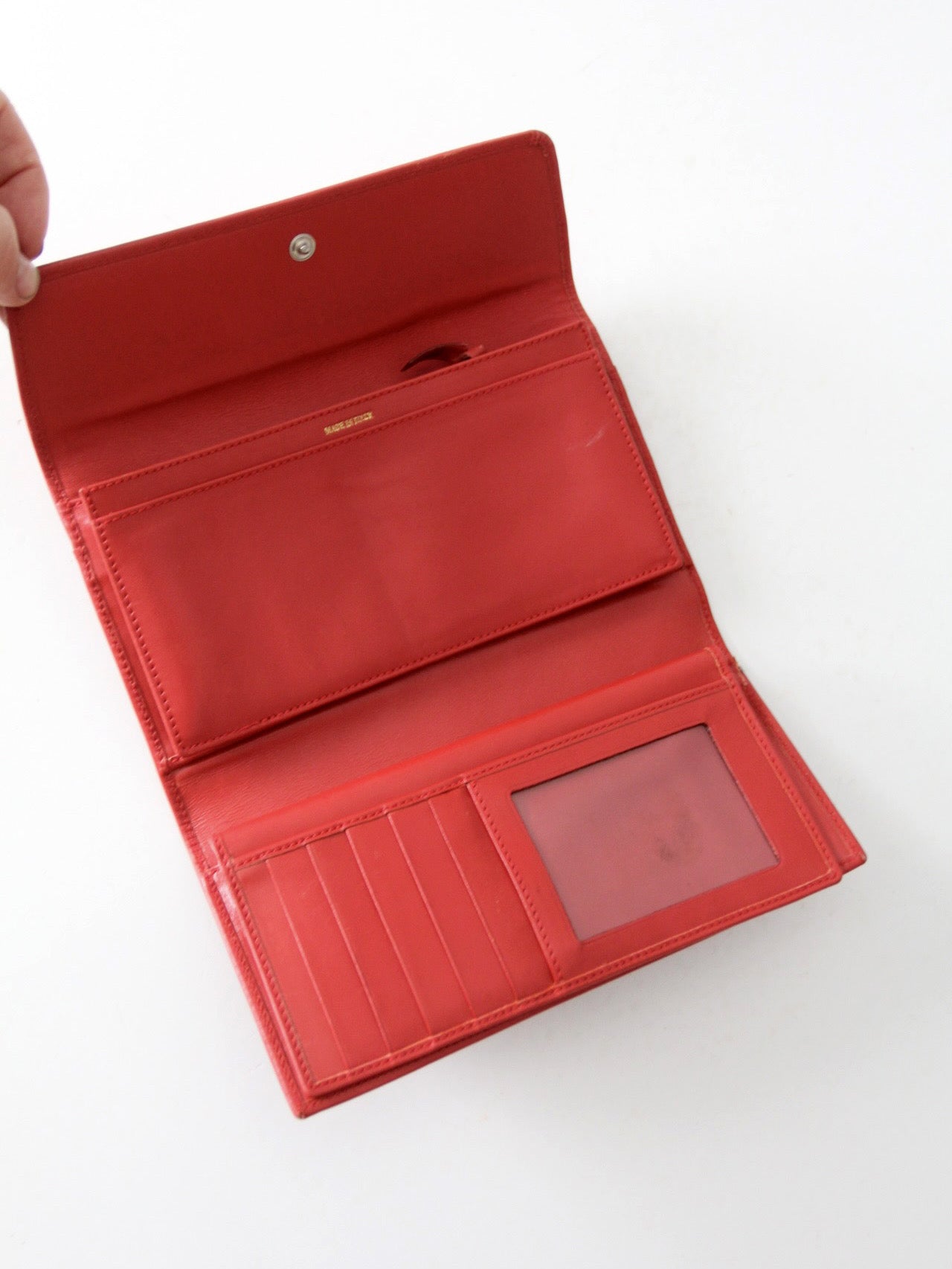 Kate Spade red leather wallet with original box