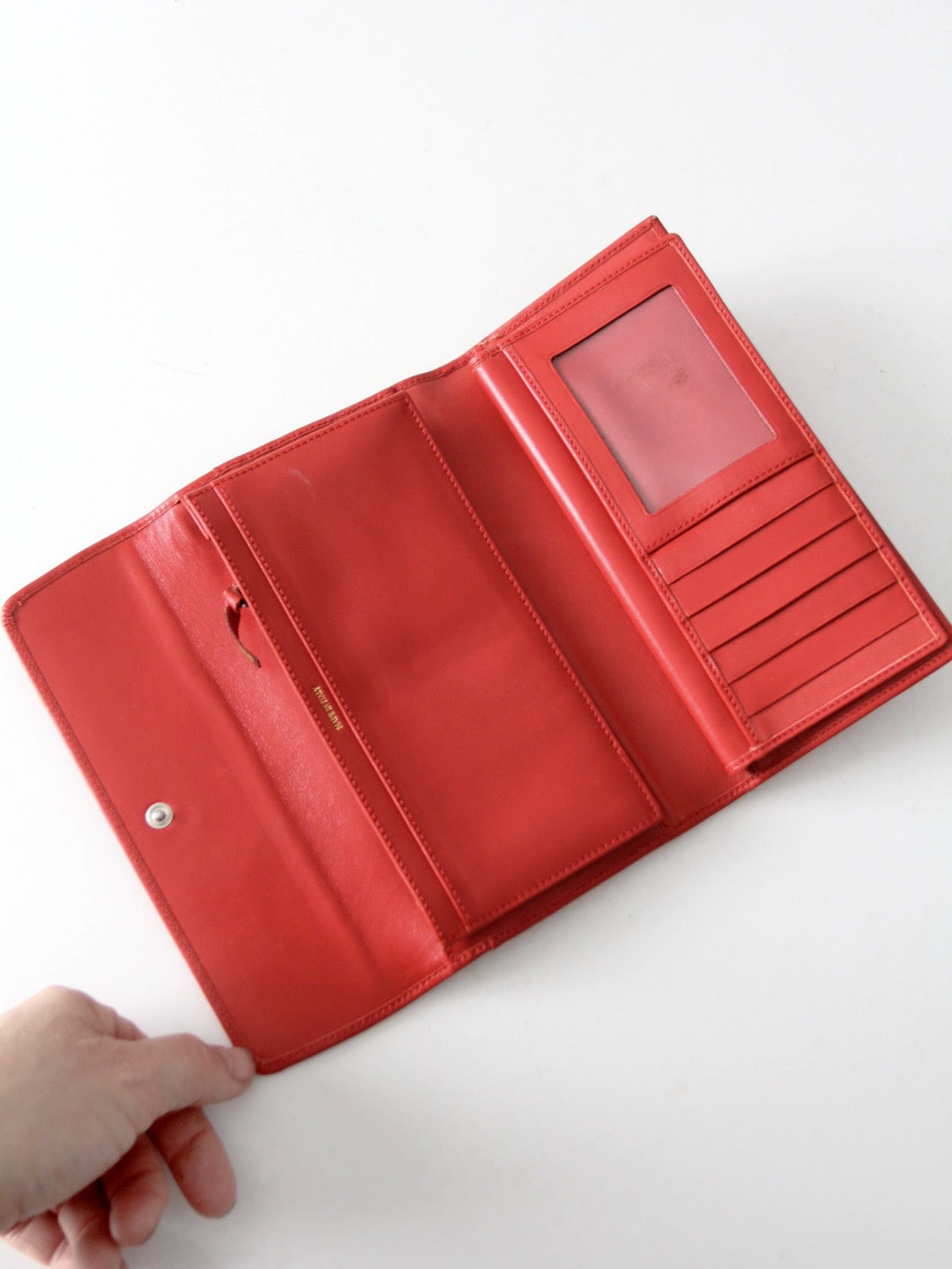 Kate Spade red leather wallet with original box