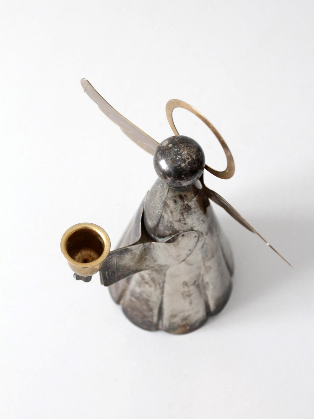 vintage angel candlestick holder