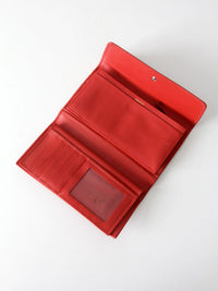 Kate Spade red leather wallet with original box