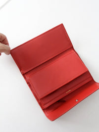 Kate Spade red leather wallet with original box