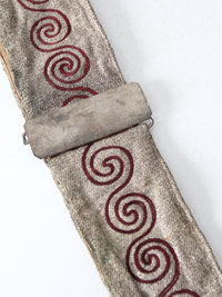 early 20th century ceremonial fraternal sash belt