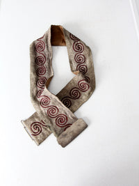 early 20th century ceremonial fraternal sash belt