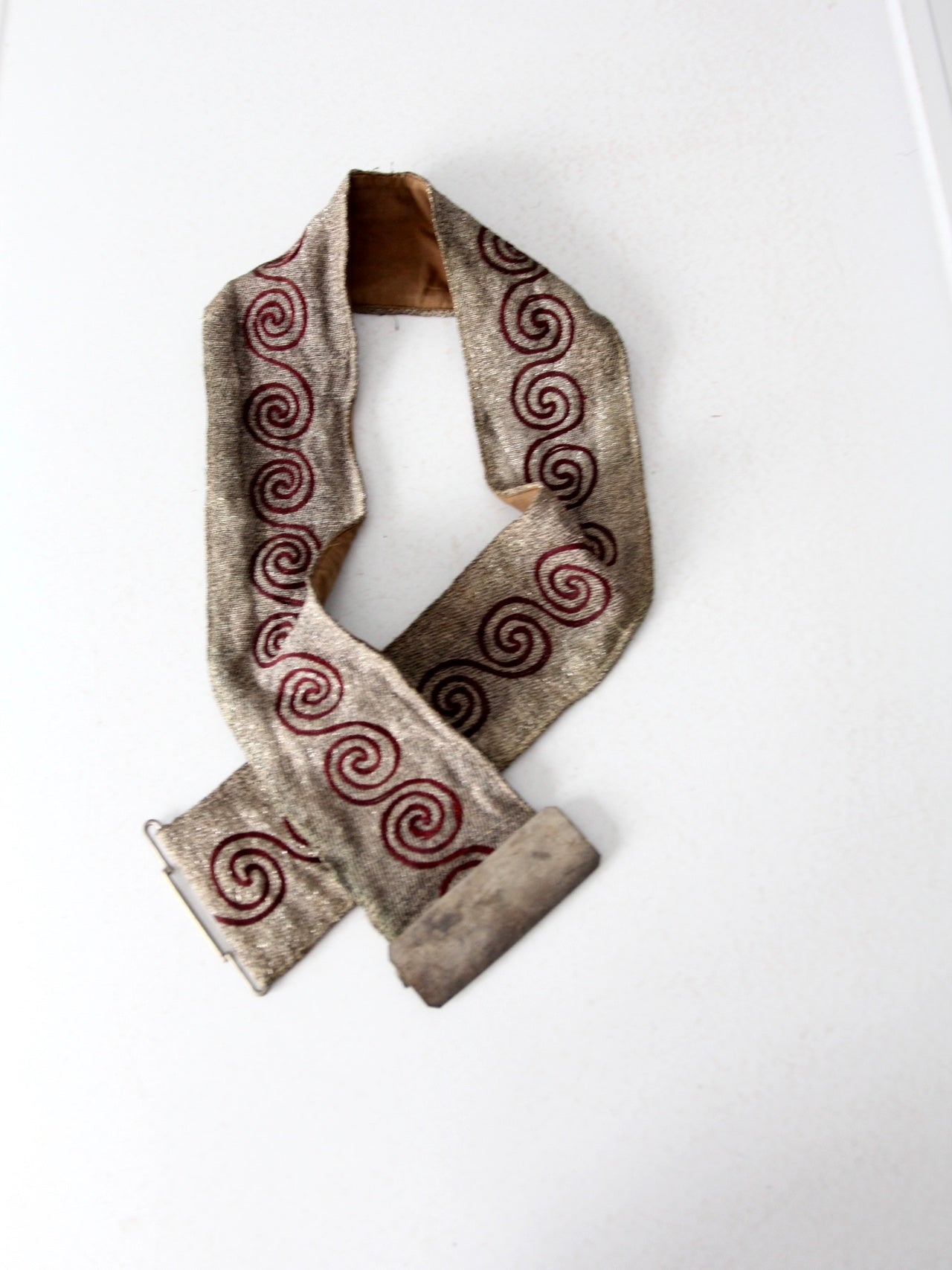 early 20th century ceremonial fraternal sash belt